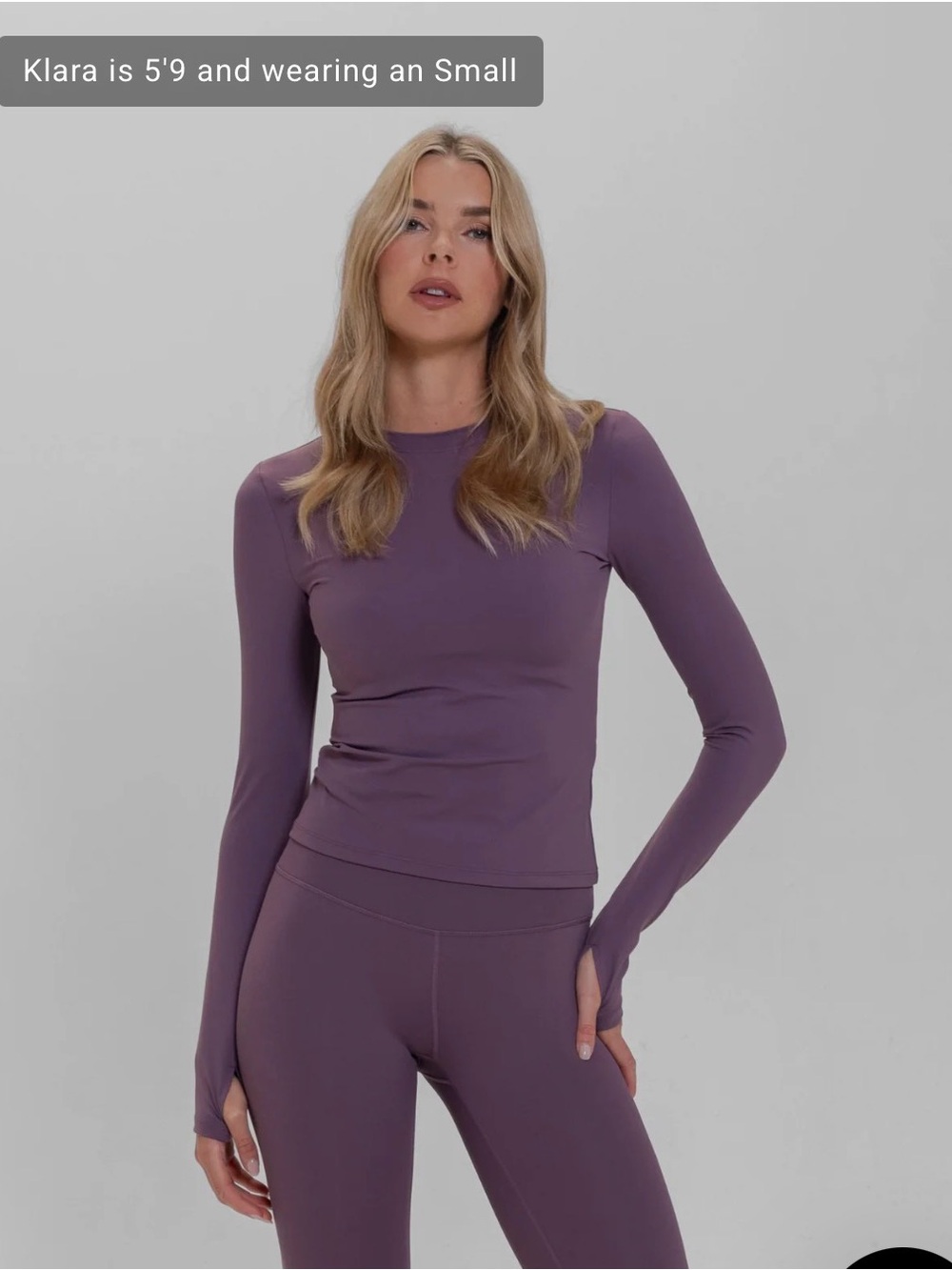 Stack Athletics Foundation long Sleeve Tee Plum Medium NEW